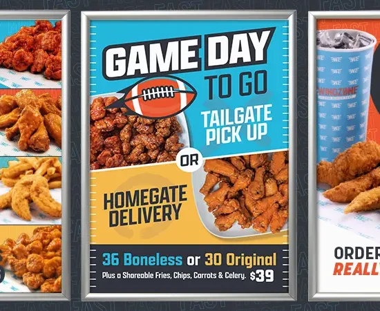 Wing Zone Promotional Posters