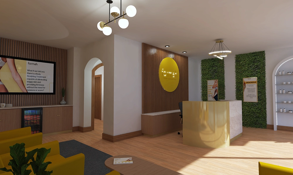 Brand Development: Formah interior design rendering