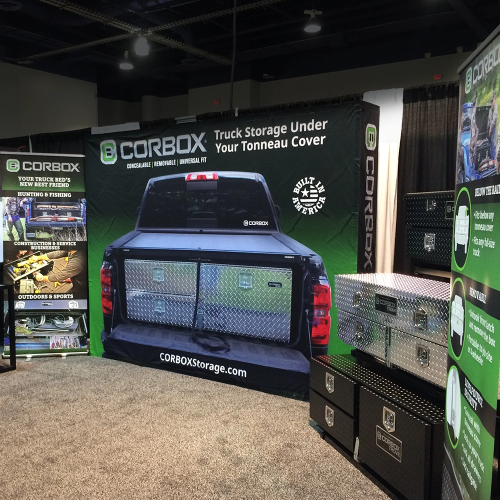 corbox-tradeshow pick-up truck tool box