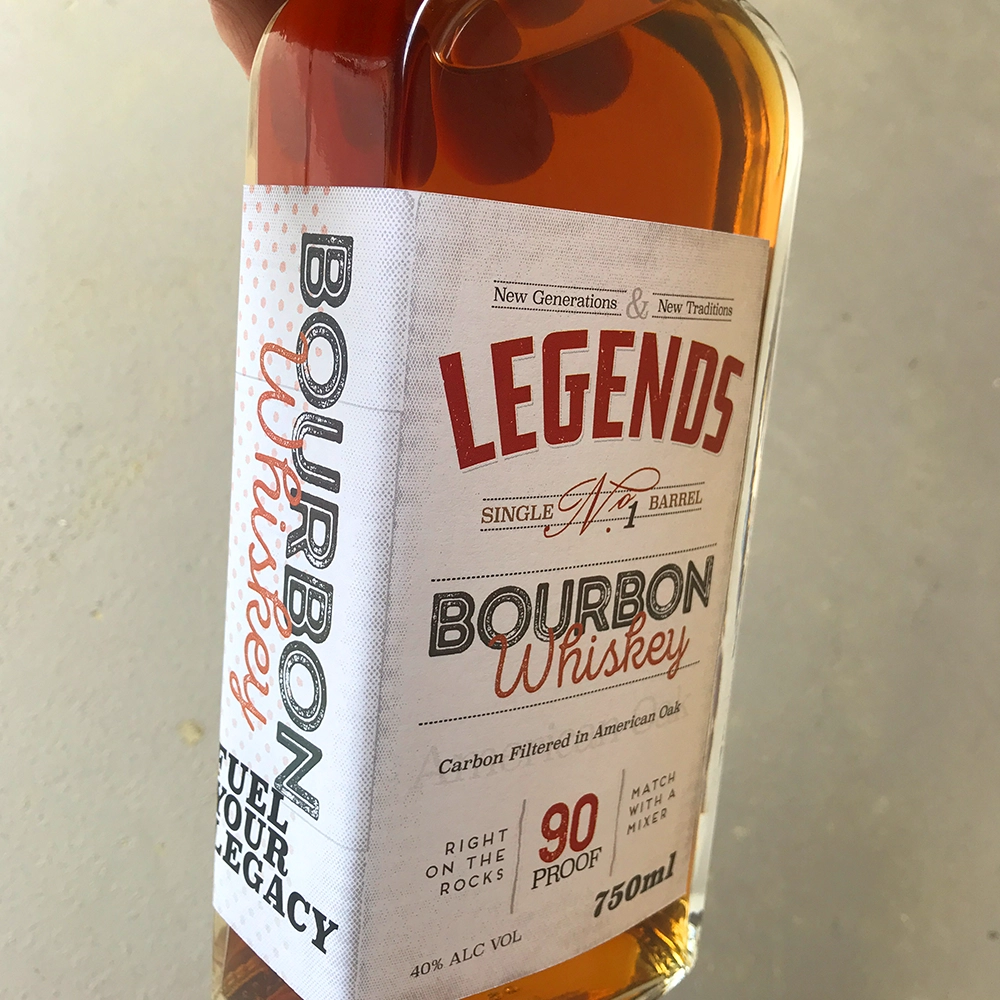 Legends bourbon whisky product development