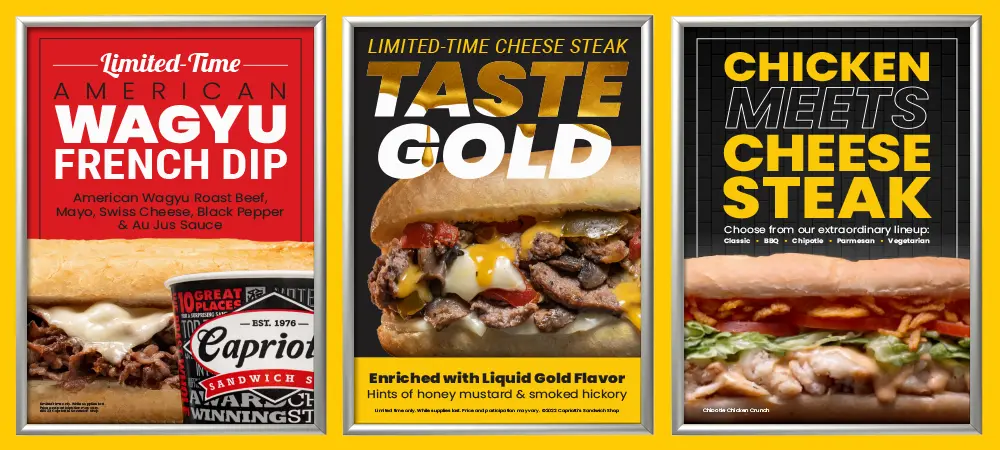 Capriotti's Window Posters