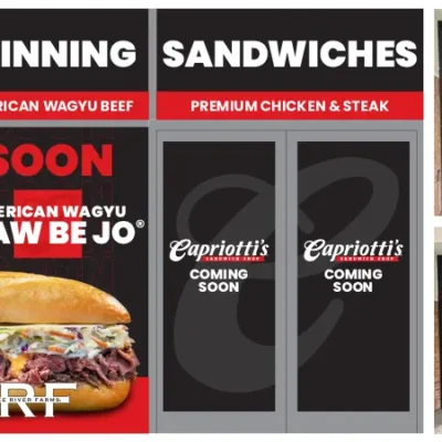 Capriotti's Coming Soon Window Graphics