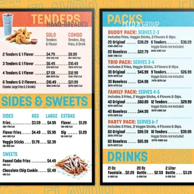 WingZone Digital Menu Boards