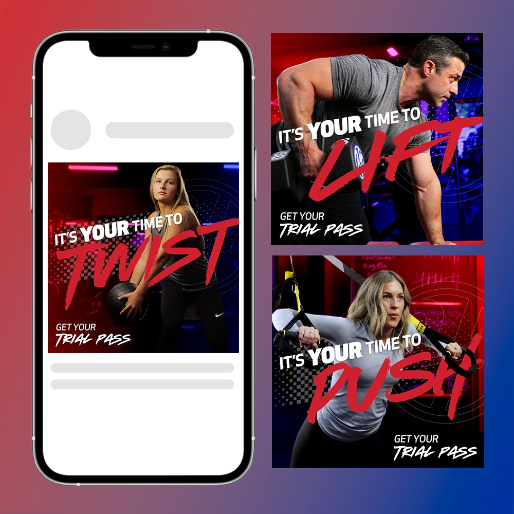 Workout Anytime Time To Social Ads - Fractional Marketing