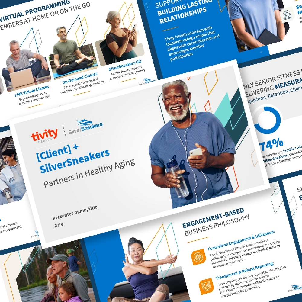 Tivity Health sales support presentation for SilverSneakers