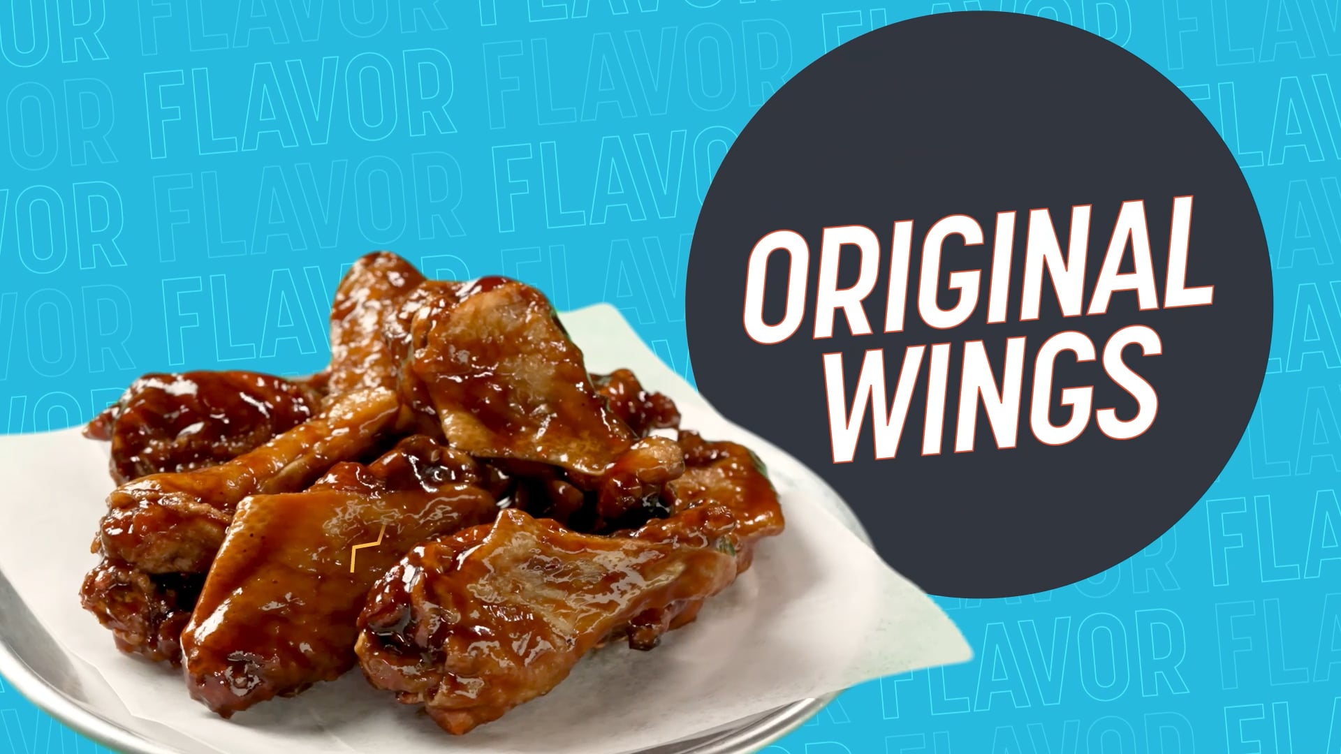 Original Wings on plate