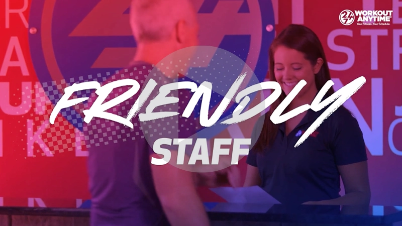 friendly staff at health club