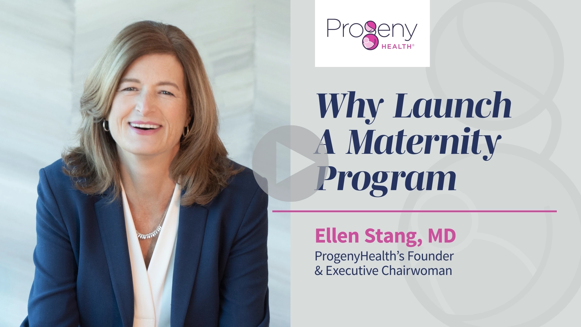 ProgenyHealth why launch maternity care program video